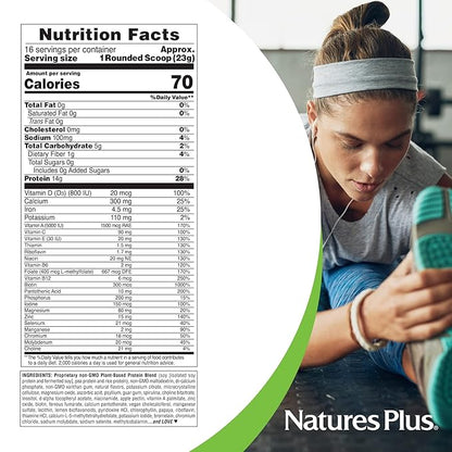 Natures Plus SPIRU-TEIN Simply Natural, Original Vanilla 0.81 lb 16 Total