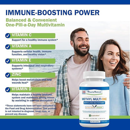 Power By Naturals Methyl Multi One B12 for 60 Capsules, 2 Month