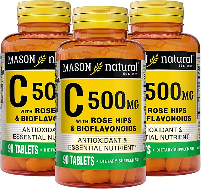 MASON NATURAL Vitamin C 500 mg 90 Tablets 3)