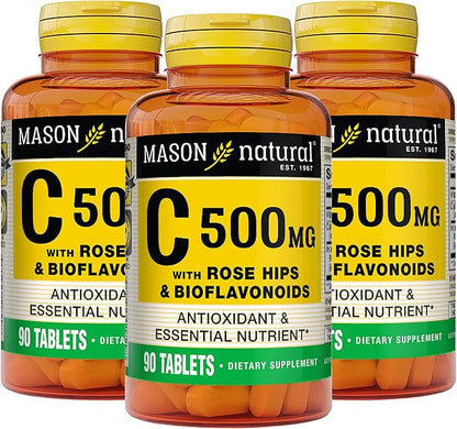 MASON NATURAL Vitamin C 500 mg 90 Tablets 3)
