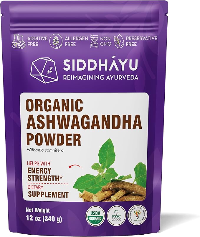 Organic Ashwagandha Powder 12 oz