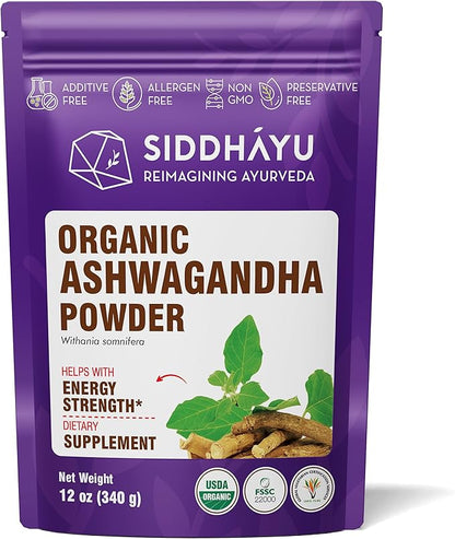 Organic Ashwagandha Powder 12 oz
