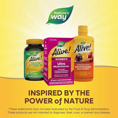 Nature's Way Alive! Women's Daily Ultra B12, 60 60 Tablets