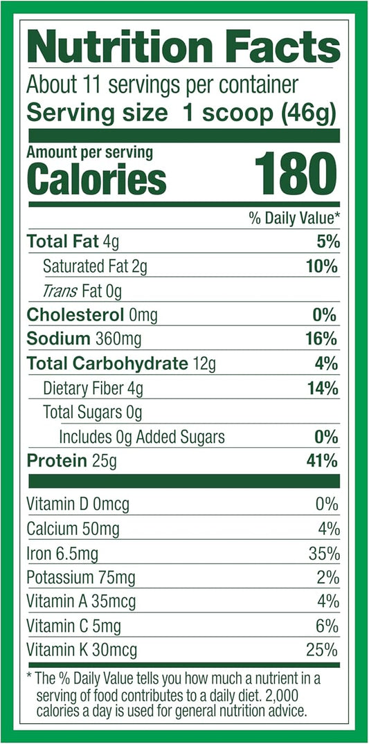 Vega Protein and Greens Protein Powder (11 Servings) 25g Plant 1.2lbs