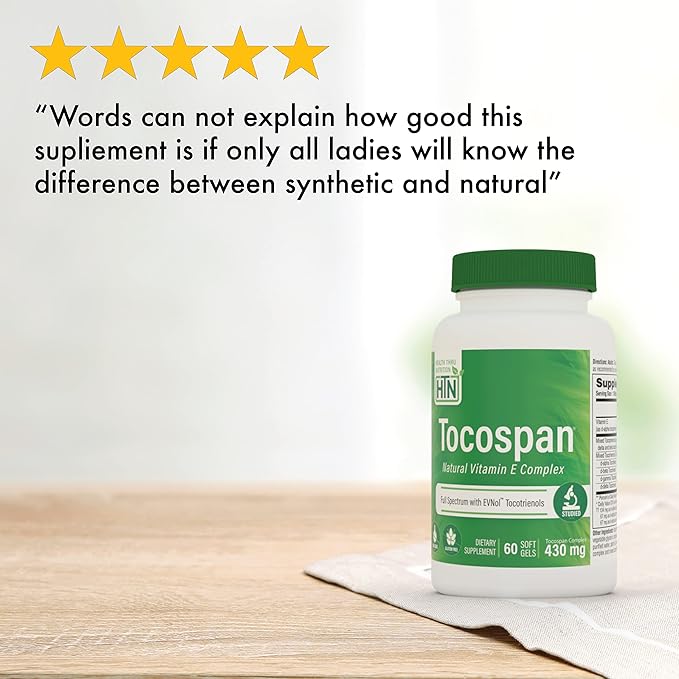 Health Thru Nutrition Tocospan Full Spectrum 430 mg 8 Natural 60)