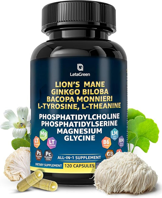 Organic Lions Mane Supplement Capsules 120 Real