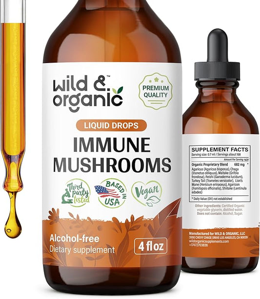 Immune Mushroom Tincture 8-in-1 Immune 4 oz
