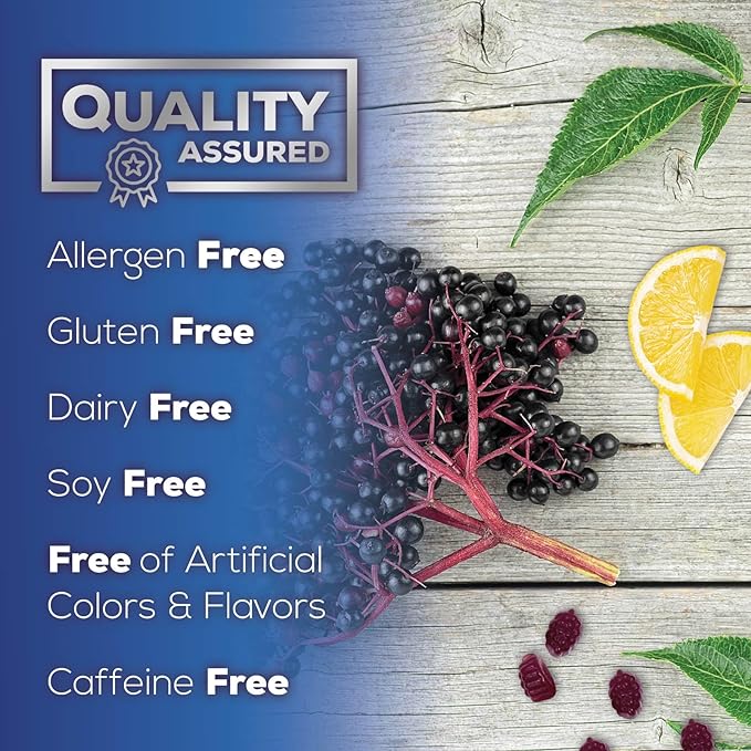 Immune Support Gummies - Powerful Sambucus Elderberry Gummies with Elderberry Extract, Zinc & Vitamin C Gummy, Max Potency Natural Vegan Immune Support Supplement for Adults & Children - 120 Gummies