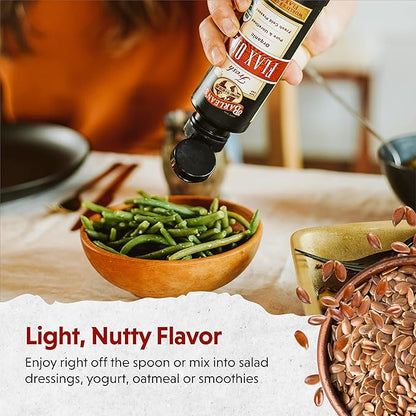Barlean's Organic Flaxseed Oil Liquid from 7,640mg ALA 3 Fatty 16 oz