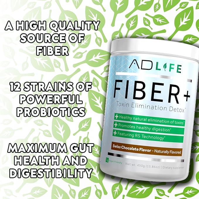 Project AD Fiber+ Vegan Fiber Supplement 16.4 oz)