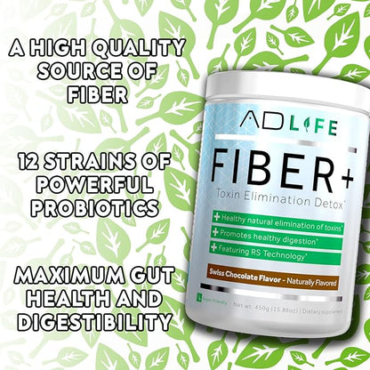 Project AD Fiber+ Vegan Fiber Supplement 16.4 oz)