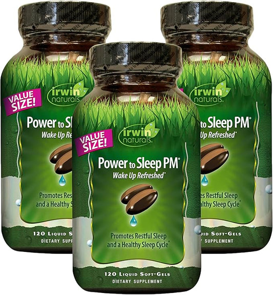 Irwin Naturals Power to Sleep PM 120 Liquid 3 - 180 Total