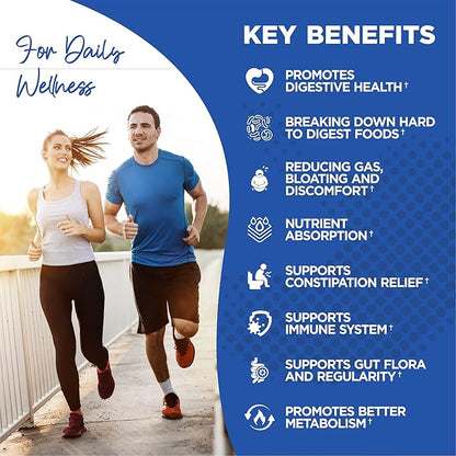Digestive Enzymes with Probiotics and Prebiotics, 60 Capsules,