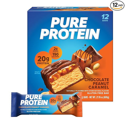 Pure Protein Bars, High Protein, Nutritious 1.76oz, 12 12 Count 1) (Packaging