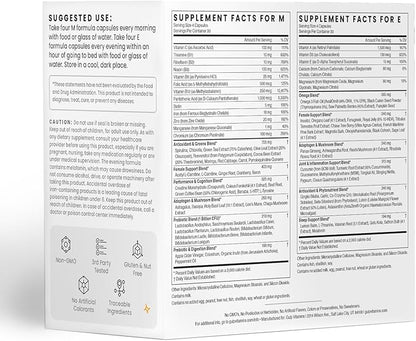 Gulp Ultimate Multivitamin for Women B12, Mushrooms, 3 & 30 Servings