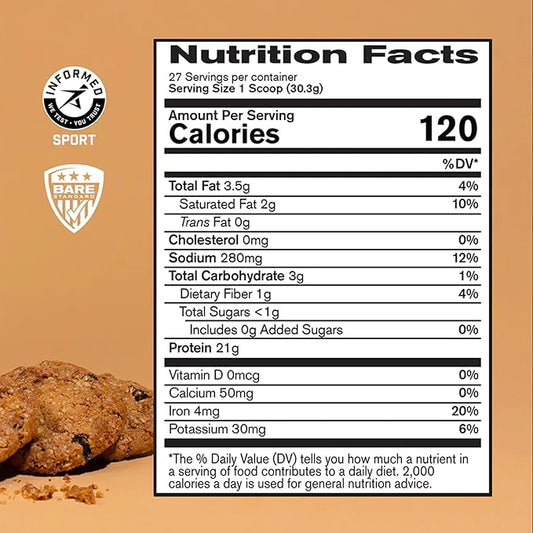 Bare Performance Nutrition, Vegan Protein, Plant 27 Servings,