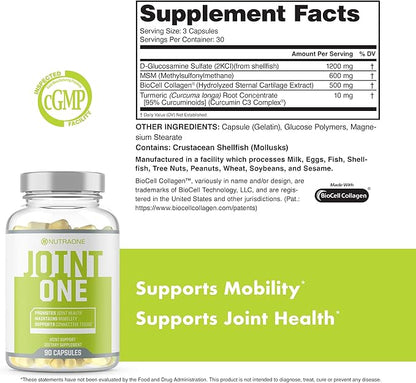 JointOne Joint Support by NutraOne (90 Capsules)