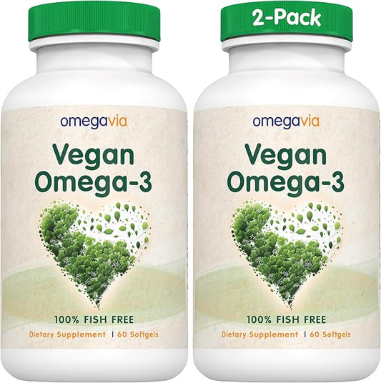 OmegaVia Vegan Omega-3 (2 PACK)