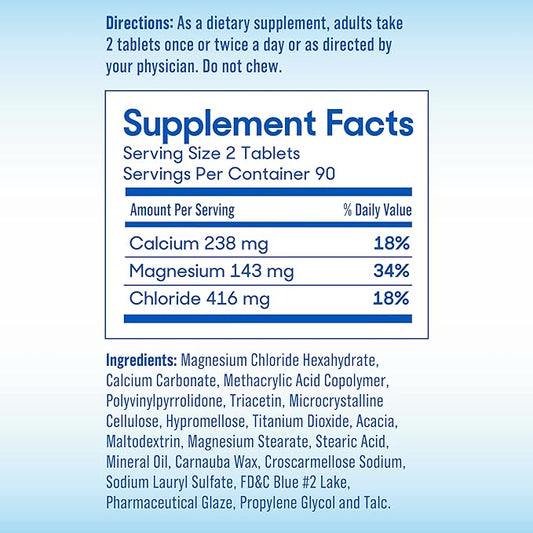 SlowMag Muscle + Heart Magnesium Chloride 180 Count