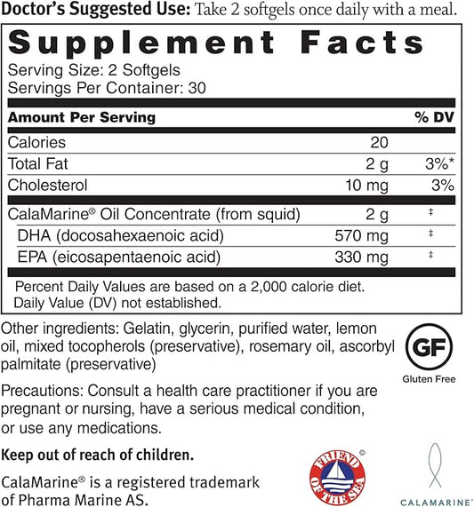 Dr. Sinatra Clinical Grade CalaMarine Omega-3 (60 softgels)