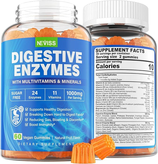 1Pack Digestive Enzymes Supplement Gummies 24 Most