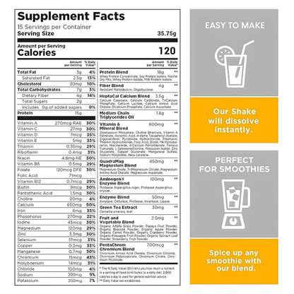HARMONIFY Meal Replacement Shake for Women 15g Plant 16,9 Oz