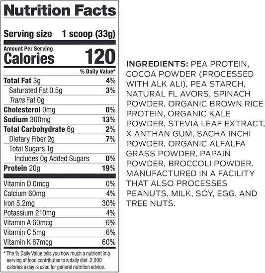 Vega Protein & Greens Bundle, Chocolate (25 Servings