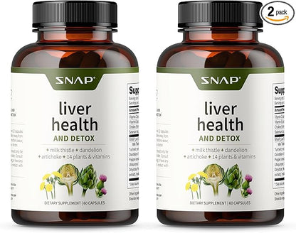 Snap Supplements Liver Health Support Supplement, 60 Count 2)