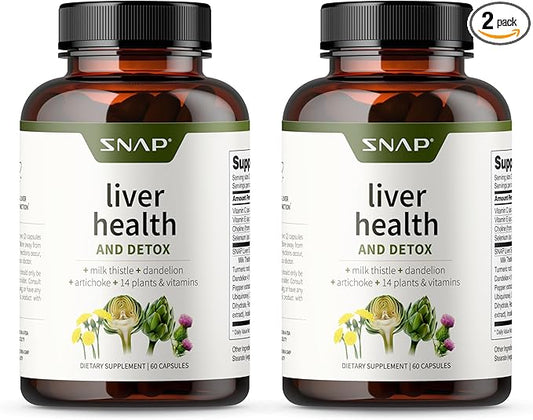 Snap Supplements Liver Health Support Supplement, 60 Count 2)