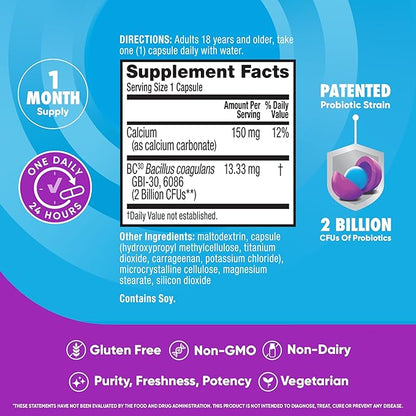 Digestive Advantage Probiotics For Digestive Health, Daily Probiotics For Women & Men, Supports Gut Health, Occasional Bloating & Diarrhea, Minor Abdominal Discomfort, & Immune Support, 60ct Capsules