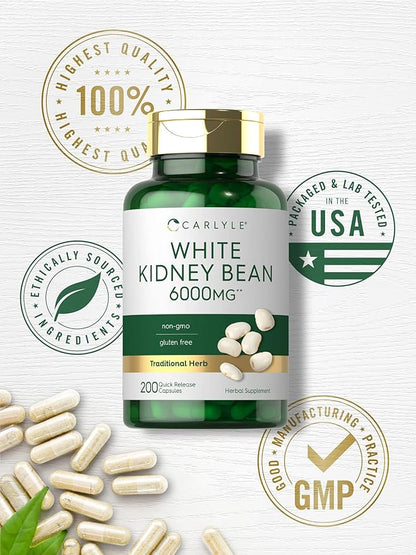 Carlyle White Kidney Bean 6000mg | 200 Count