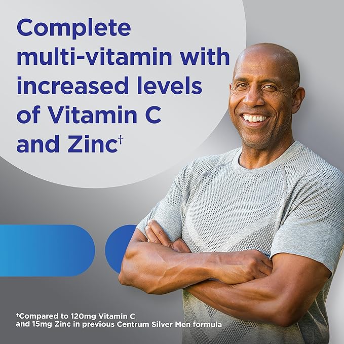 Centrum Silver Men's 50+ Multivitamin D3, B-Vitamins, 200 Tablets