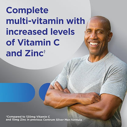 Centrum Silver Men's 50+ Multivitamin D3, B-Vitamins, 200 Tablets