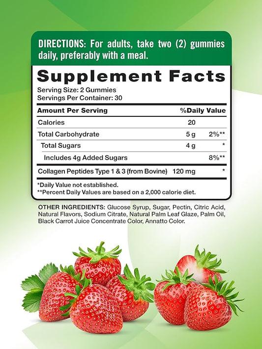 Nature's Truth Collagen Gummies for Women 60 Count 1 and 3 |