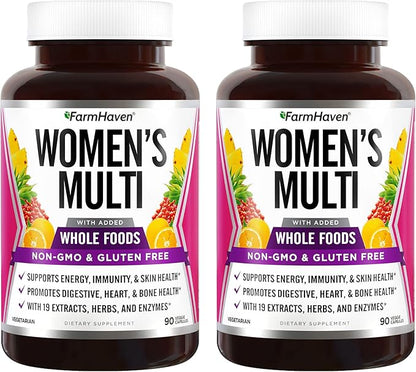 FarmHaven Multivitamin for Women D3, Folate, 2_180 Capsules