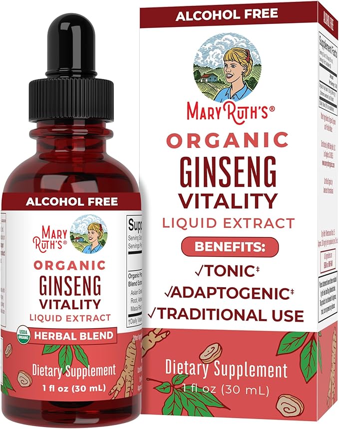 MaryRuth Organics Herbal Supplement for Brain Function 1 Fl
