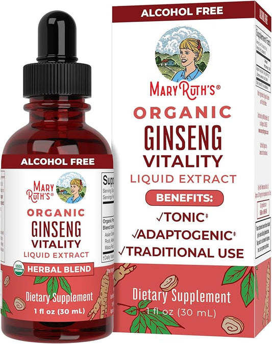 MaryRuth Organics Herbal Supplement for Brain Function 1 Fl