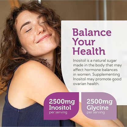Zahler Inositol & Glycine Supplement Powder - Mood & Nervous System Support Supplements for Women - Hormone Balance & Healthy Ovarian Function - Kosher, Gluten Free, Dairy Free, Soy Free 11.5 Oz