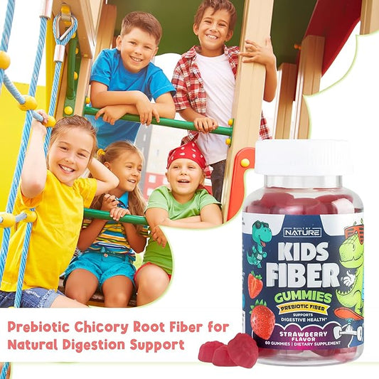 Kids Fiber Gummies, Daily Chicory Root 60 Gummies