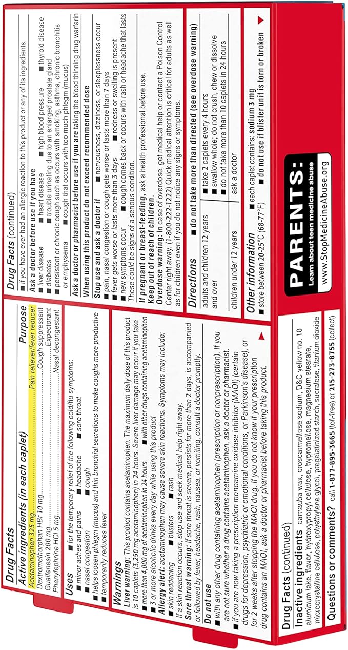 Tylenol Cold + Flu Severe Medicine 24 ct.