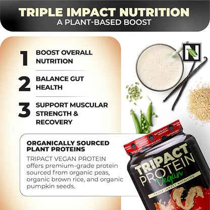 TRIPACT Vegan Protein Powder, for Vegan 20 Servings
