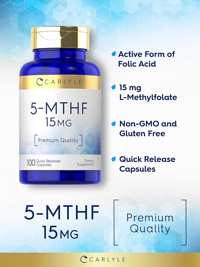 Carlyle 5-MTHF Supplement 15mg 100 Capsules