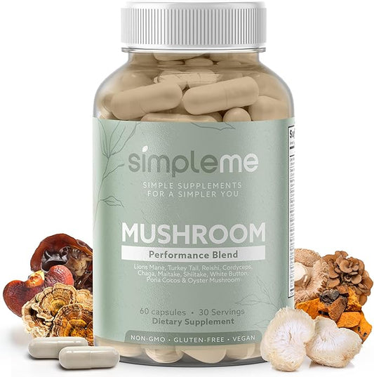 Multi-Mushroom Supplement - Complex For Brain, 60 Capsules
