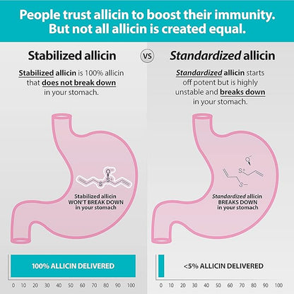 Defense 1500 mcg Stabilized Allicin per Capsule (90)