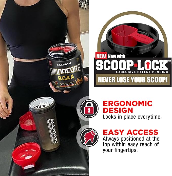 ALLMAX AMINOCORE BCAA, Pineapple Mango - 945 g Powder - 8.18 Grams of BCAAs Per Serving - with B Vitamins - No Fillers or Non-BCAA Aminos - Sugar Free - 90 Servings