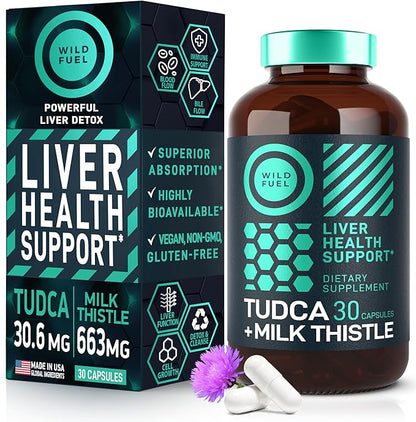 TUDCA and Milk Thistle Supplement 30 Capsules