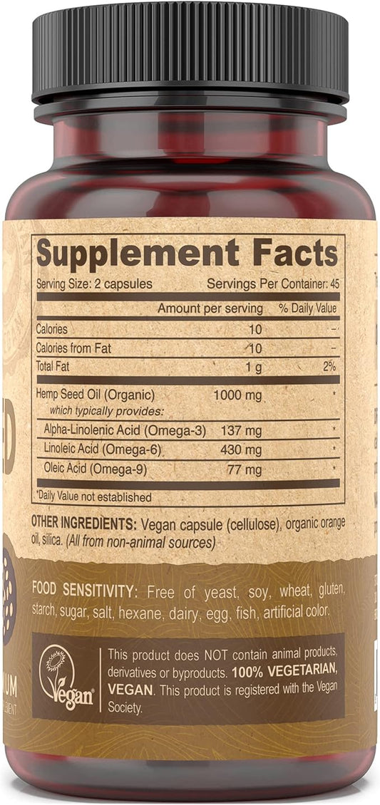 DEVA Vegan Vitamins Hemp Oil 3 6 6 9-90 9-90 Vegan 2)