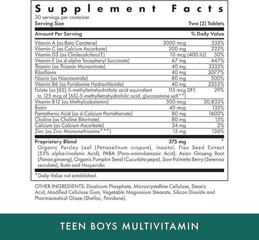 MICHAEL'S Health Naturopathic Programs Teen Boys 60 Vegetarian 30 Servings
