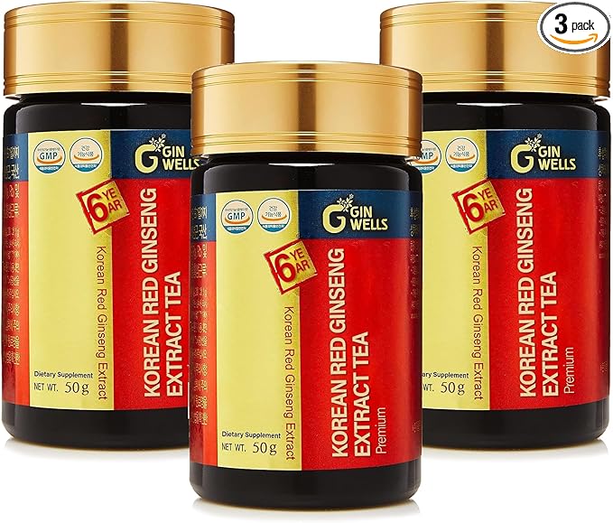 ILHWA Pure Concentrated Red Ginseng Extract (1.76oz, 50g, 50g, Pack 3) - 100% Pure 2,250 mg