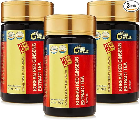 ILHWA Pure Concentrated Red Ginseng Extract (1.76oz, 50g, 50g, Pack 3) - 100% Pure 2,250 mg